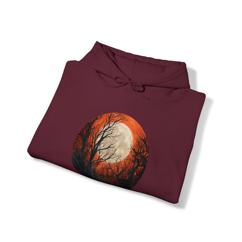 Halloween Harvest Moon - Graphic Hooded Sweatshirt